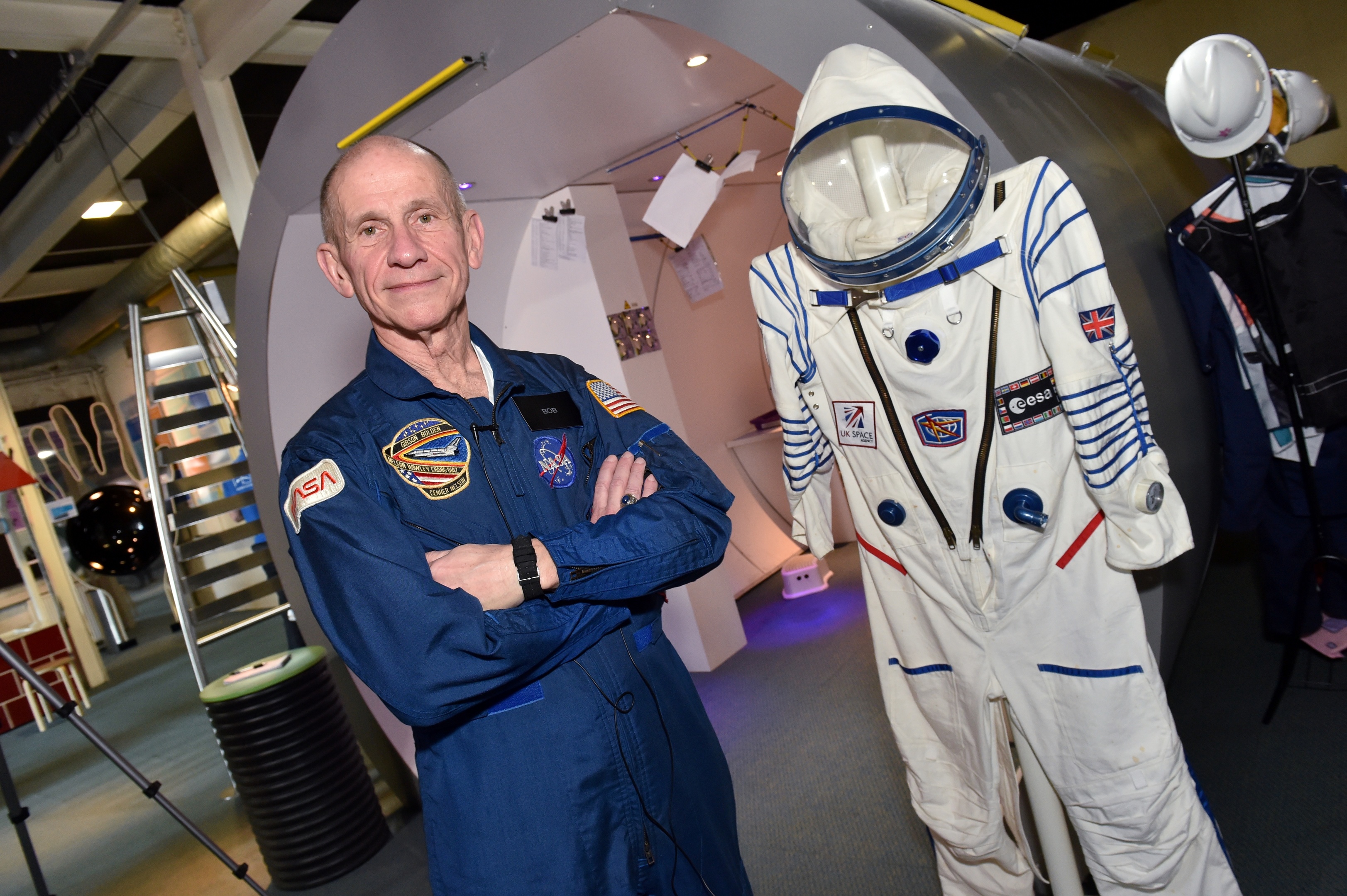 Astronaut STEM event held at Aberdeen Science Centre. Retired astronaut Bob Cenker.