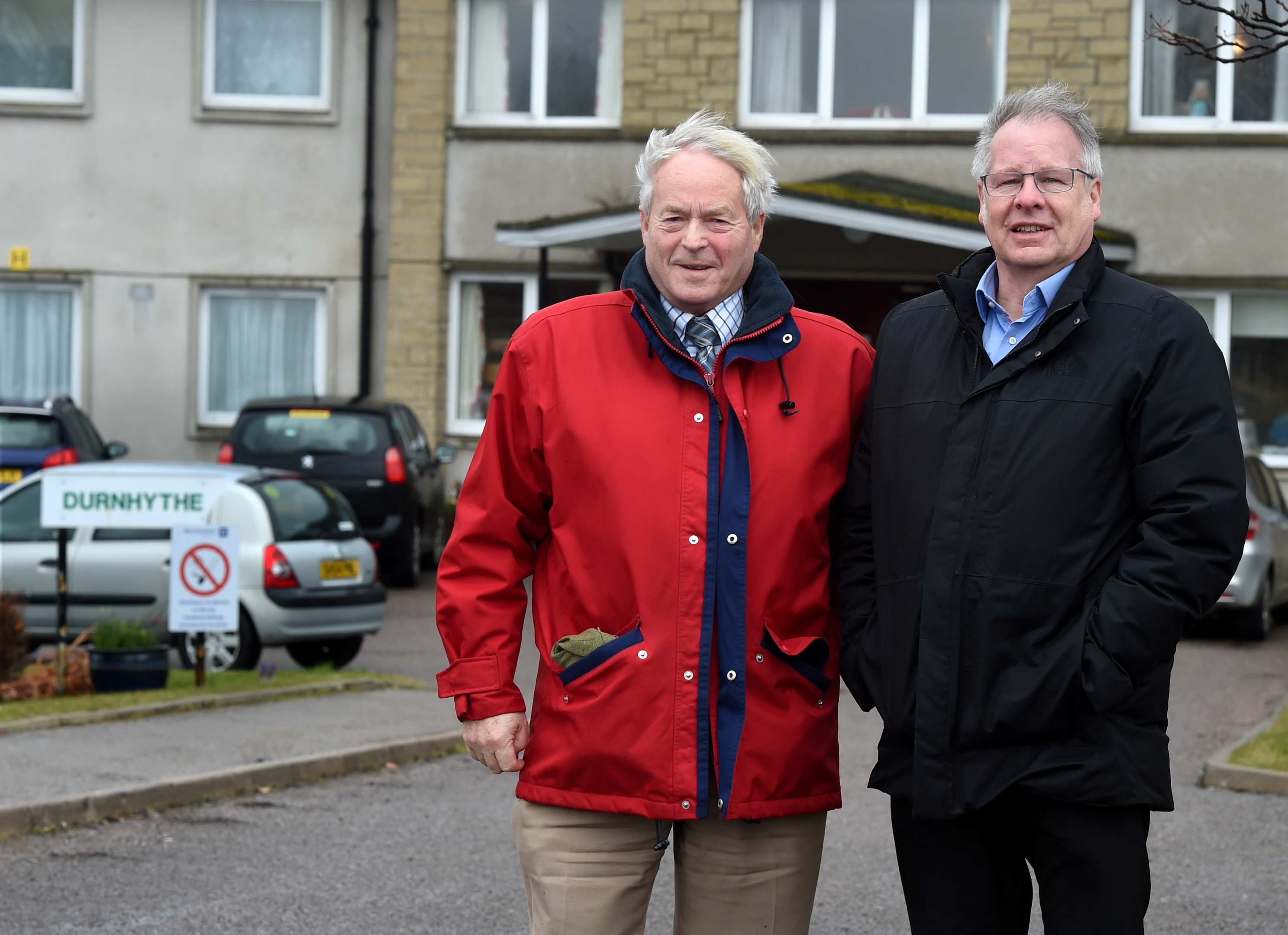 Councillors, Mike Roy, left and John Cox at Durnblythe Care home, Portsoy. 
Picture by Jim Irvine