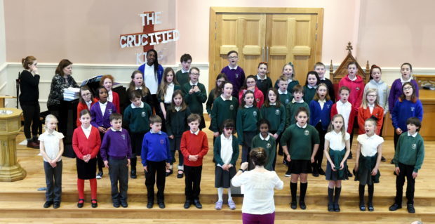 At Mannofield Church the youngsters of the Aberdeen City Music school