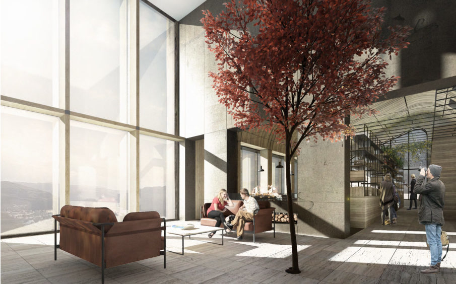 Artist's impression of the courtyard