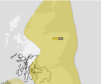 The Met Office warning in place for Saturday.
