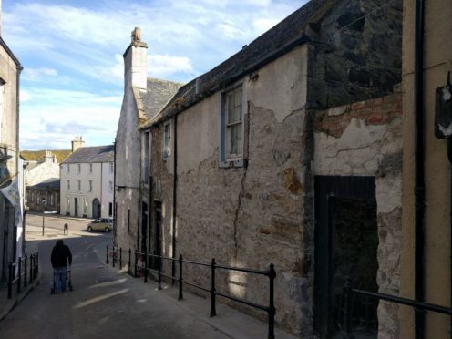 The old Tolbooth Hotel on Low Street in Banff.