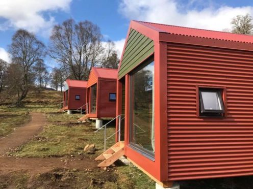 The bothies were designed and built by Northwoods Construction of Ullapool