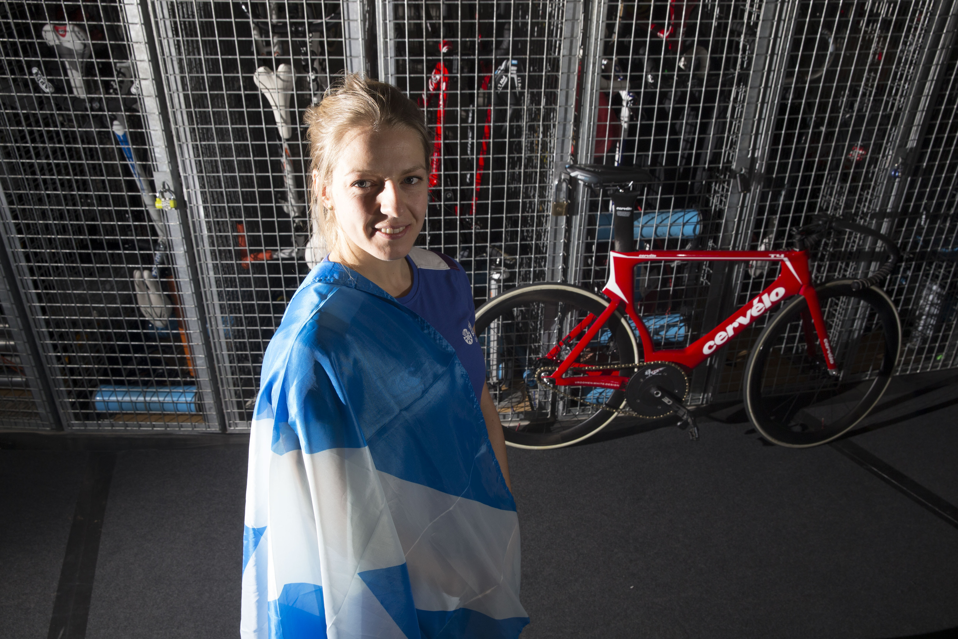 Team Scotland cyclist Neah Evans.
