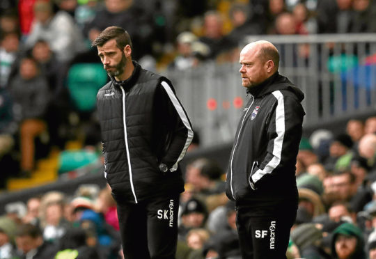 Ross County co-managers Stuart Kettlewell and Steven Ferguson.