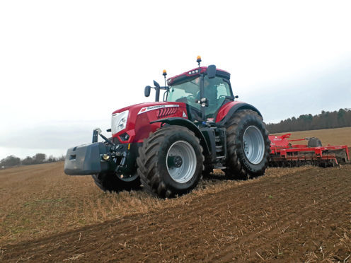 A tractor from the new range.