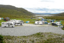 Sligachan camp site in Skye