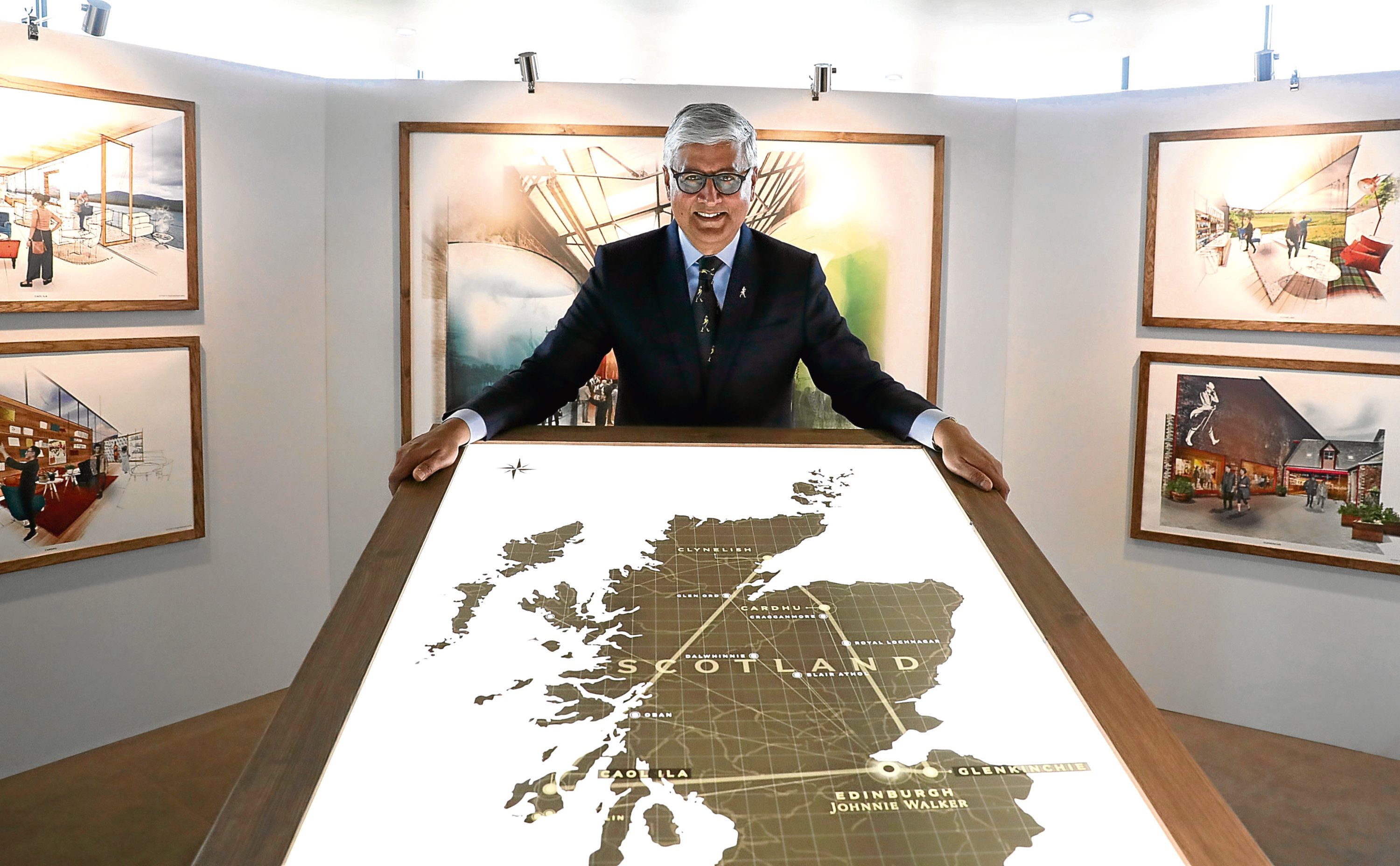 Ivan Menezes, chief executive of Diageo at their headquarters in Edinburgh where he announced a £150 million investment over three years to "transform" its Scotch whisky visitor experiences. PRESS ASSOCIATION Photo. Picture date: Monday April 16, 2018. See PA story INDUSTRY Diageo. Photo credit should read: Andrew Milligan/PA Wire