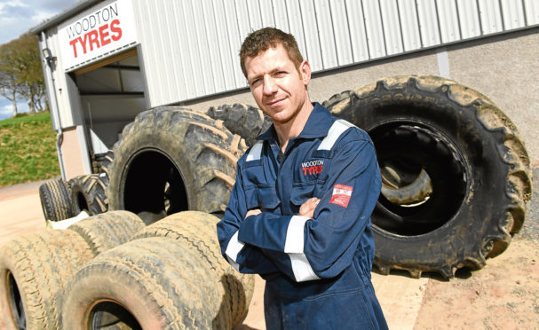 Phil Totton of Woodton Tyres Ltd in Cuminestone