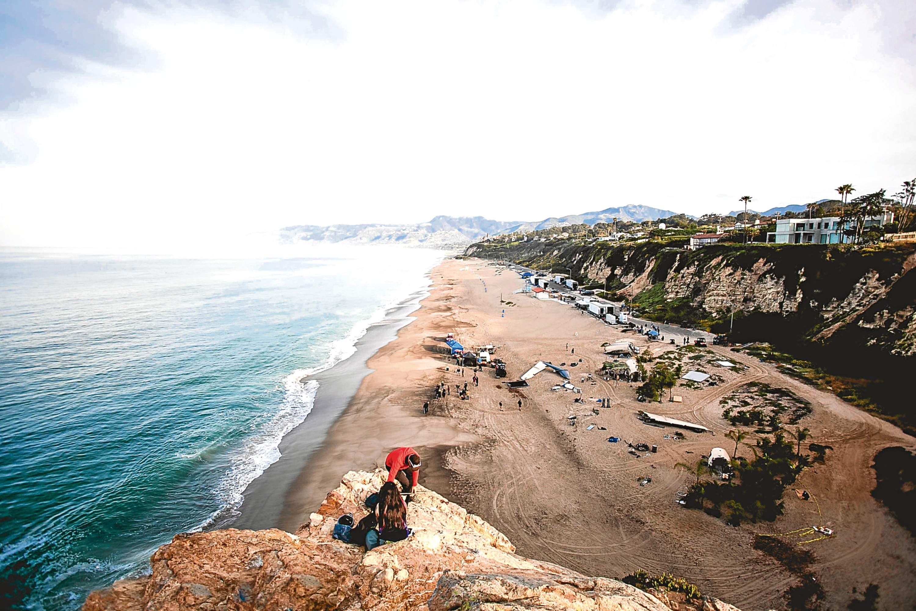 The stunning view from Point Dume on Zuma Beach