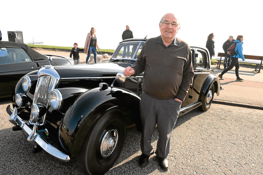 Aberdonian Alistair Reid with his 1953 Riley RMF 2.5