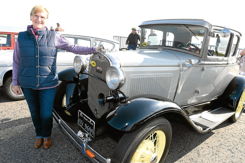 Maureen Wilson, Stonehaven, with her 1930 Model A Ford
