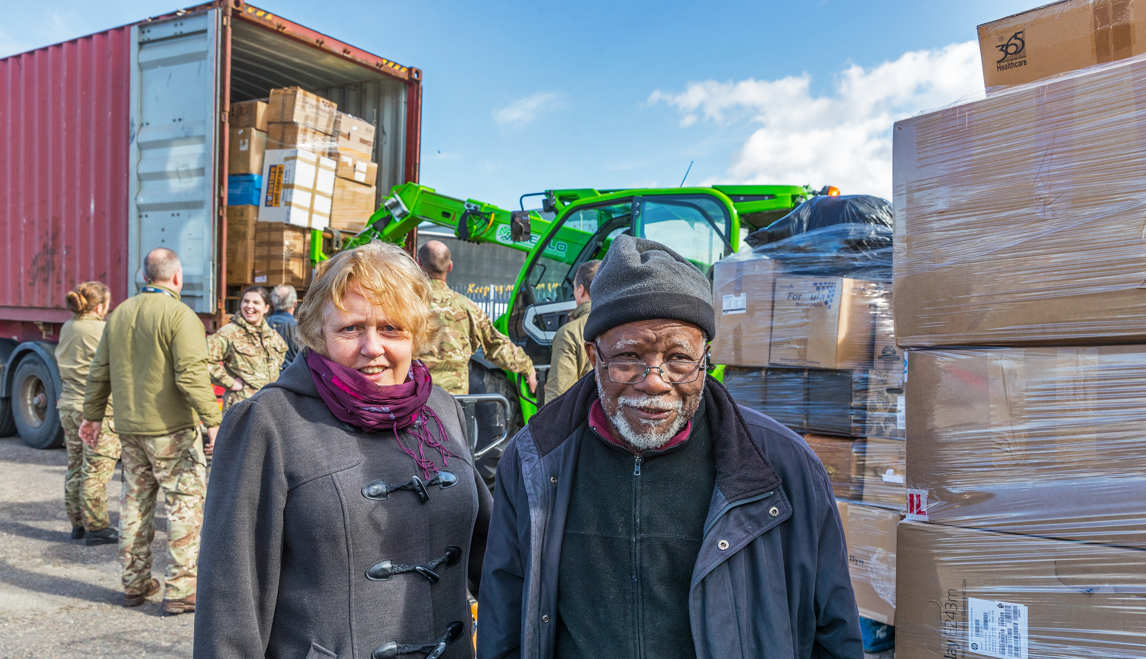 Lansana Bangura and his wife Moira Bangura have organised a huge donation of goods bound for Sierra Leone