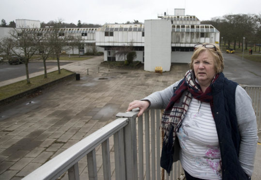 Cllr Carolyn Wilson at Alness Academy. Photograph: Phil Downie