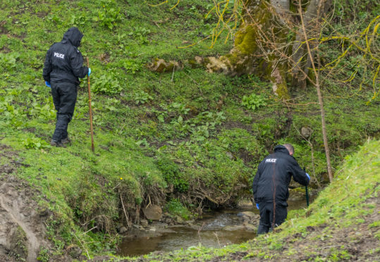 Police along the River Isla