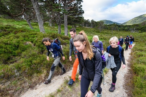 Participants walking the 2017 Balmoral Challenge. Picture by David Brown and John Thow