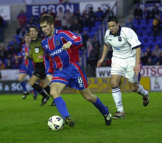 Dennis Wyness during his first spell with Caley Thistle.