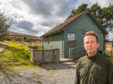 Joerg Bondzio outside his Holiday home within his Sporting Scotland estate at Corglass Lodge, Ballindalloch.