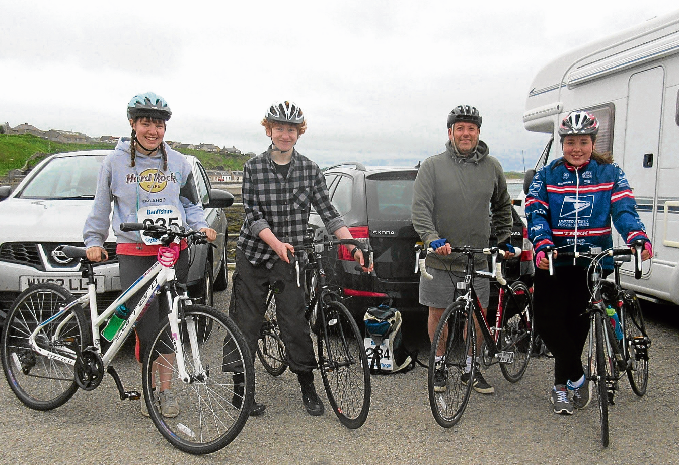 Contestants taking part in last year’s Banff Cycle Challenge, which takes place again next month