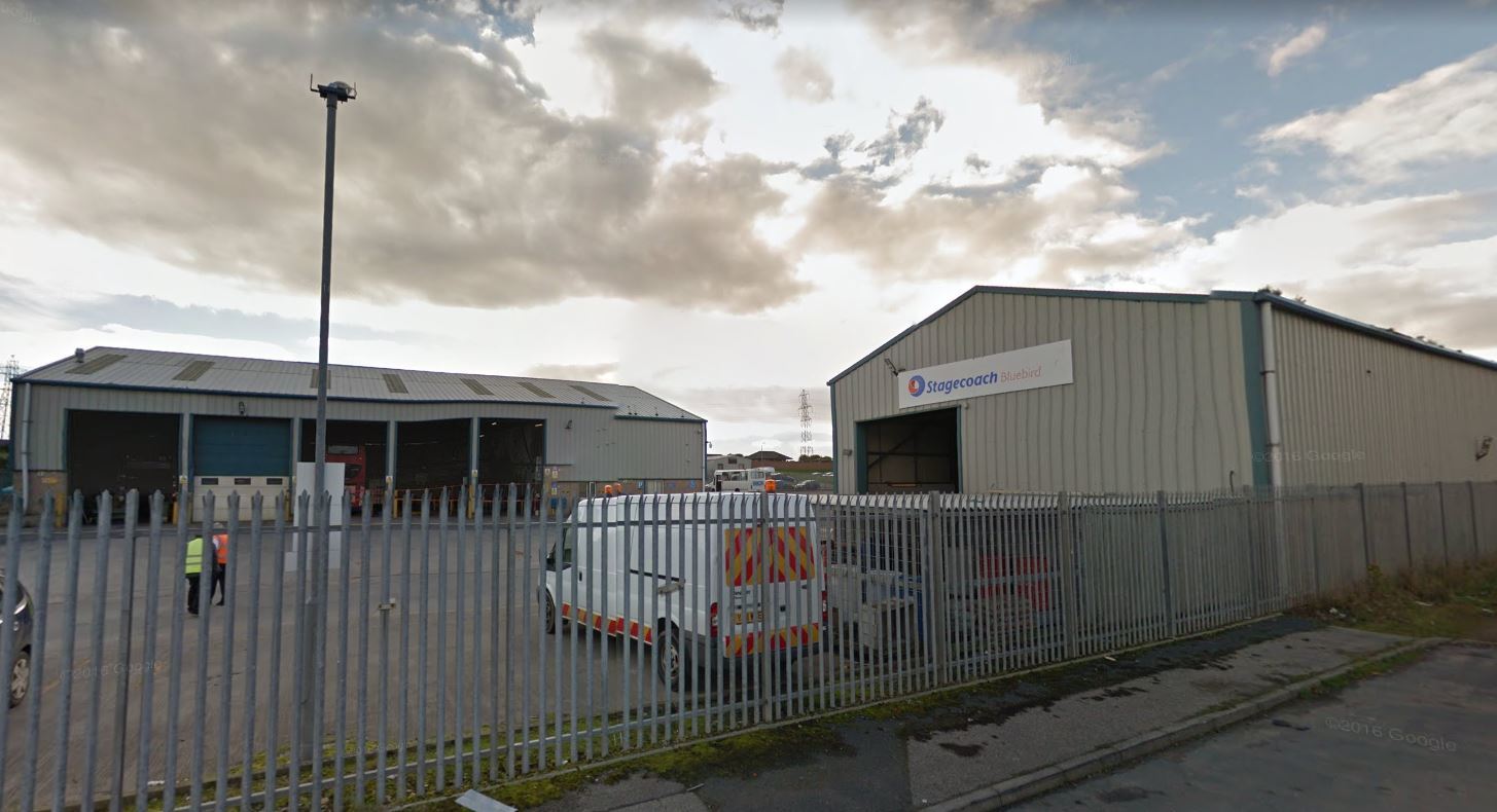 The incident happened at Balmoor Industrial Estate