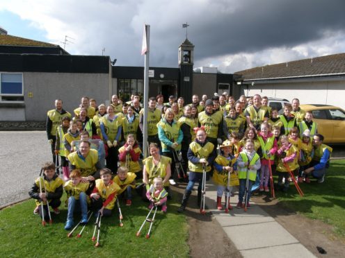 A record number of volunteers took part in this year's Cove clean-up. (Picture: Michele McPartlin)