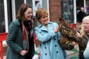 Nicola Sturgeon and Eilidh Whiteford during a May Day event last year.

Picture by KENNY ELRICK     01/04/2017