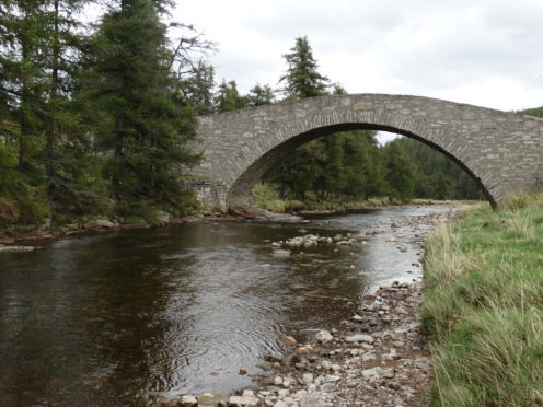 The Gairnshiel Bridge regularly suffers damage from being hit by vehicles.