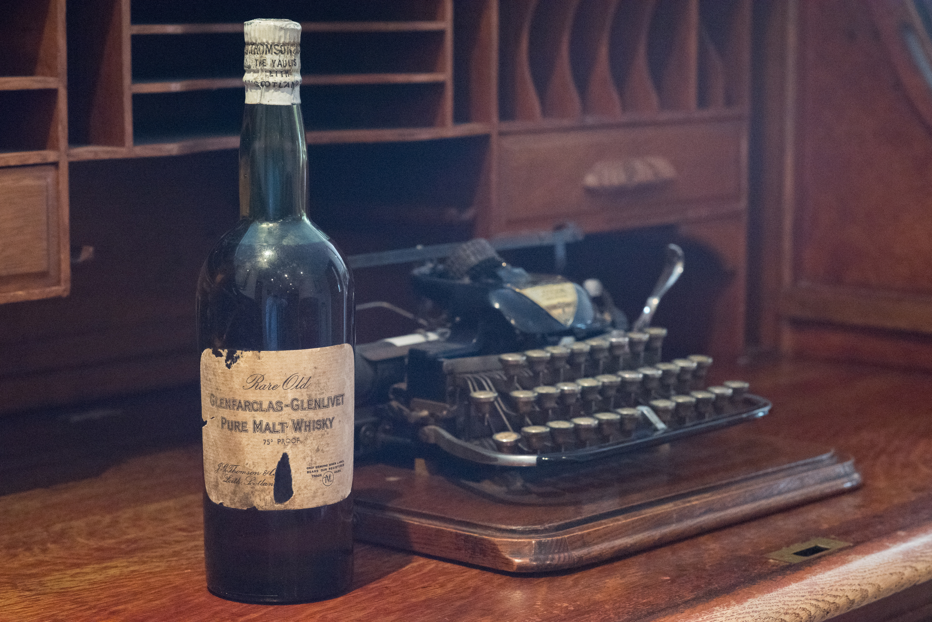 The rare bottle lay undiscovered for decades until it was found at the back of a laundry cupboard.