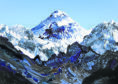 James Hawkins' first painting of Everest.