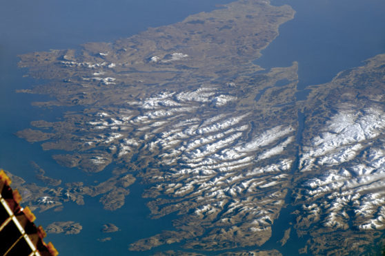 A stunning shot of the Scottish Highlands has been captured by the International Space Station.
Credit: International Space Station.