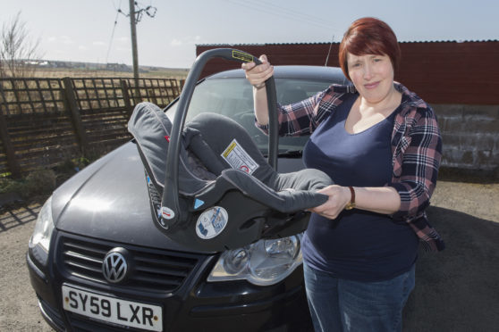 Susanne Robertson spoke out after her baby had a fit on the way home from Glasgow. Picture: Robert MacDonald/Northern Studios.