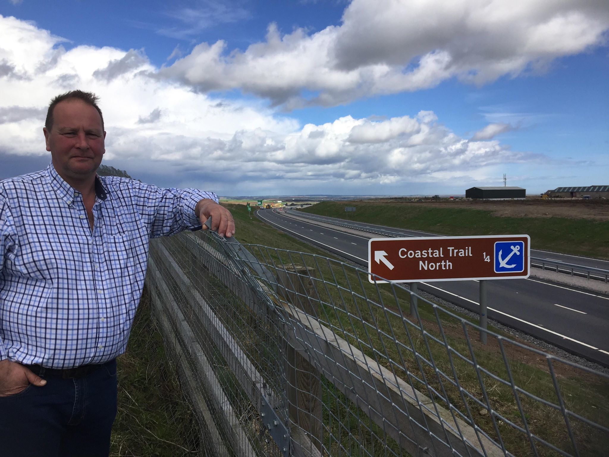 Businessman James Duthie has been angered by the "lack of joined up thinking" as new Coastal Route signage bypasses Balmedie