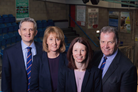 ANM Group executive team- Grant Rogerson, Avril McLeod, Nicola Brice, John Gregor