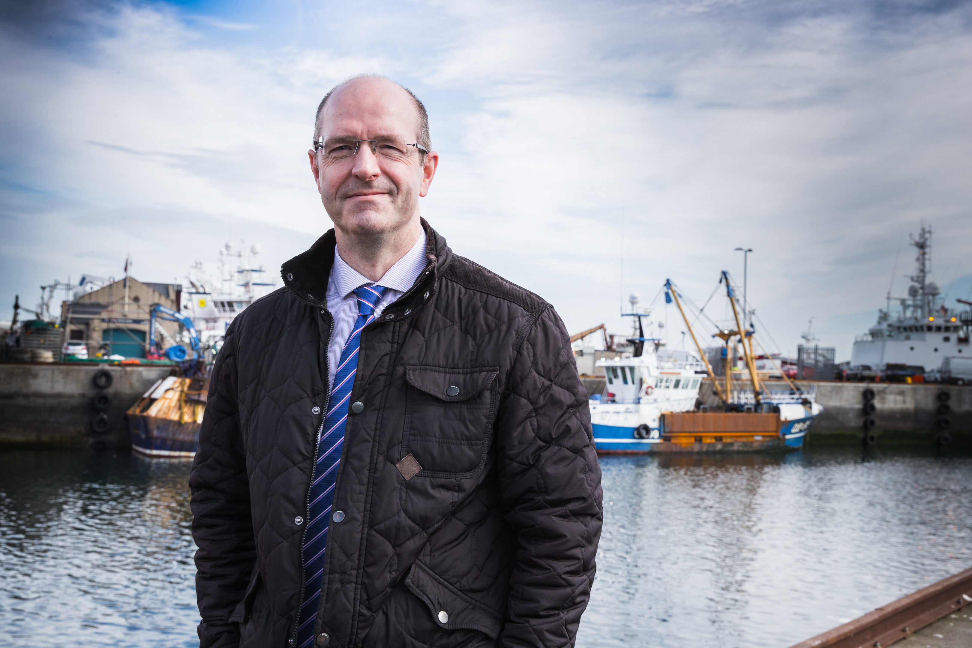 Fraserburgh Harbour chairman Michael Murray at Fraserburgh Harbour.