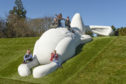 Children at Brodie Castle, Forres enjoying Easter activities!