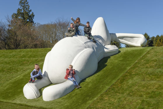 Children at Brodie Castle, Forres enjoying Easter activities!