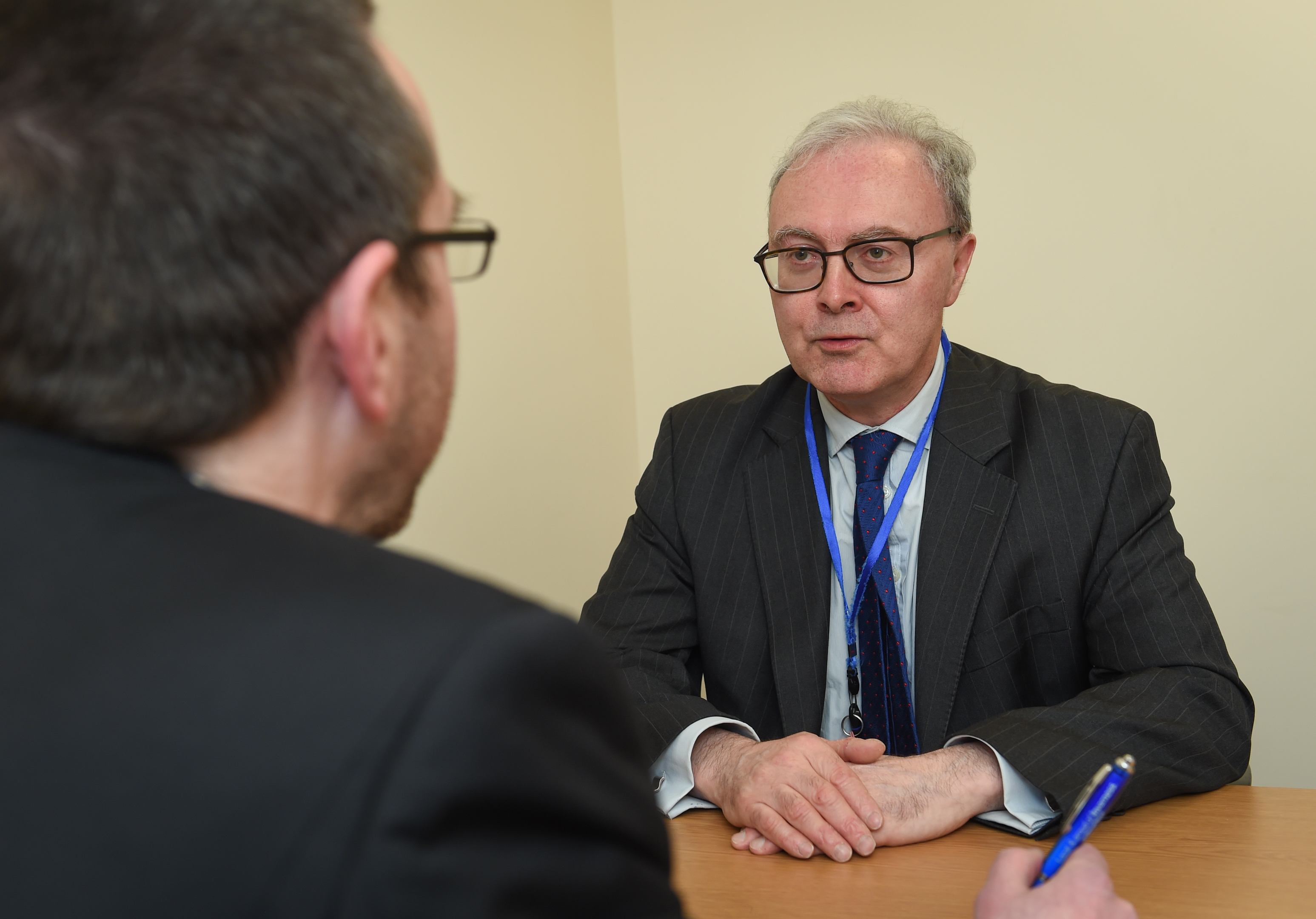 Pictures show Lord Advocate, James Wolffe in an interview with Press and Journal's Alistair Munro.