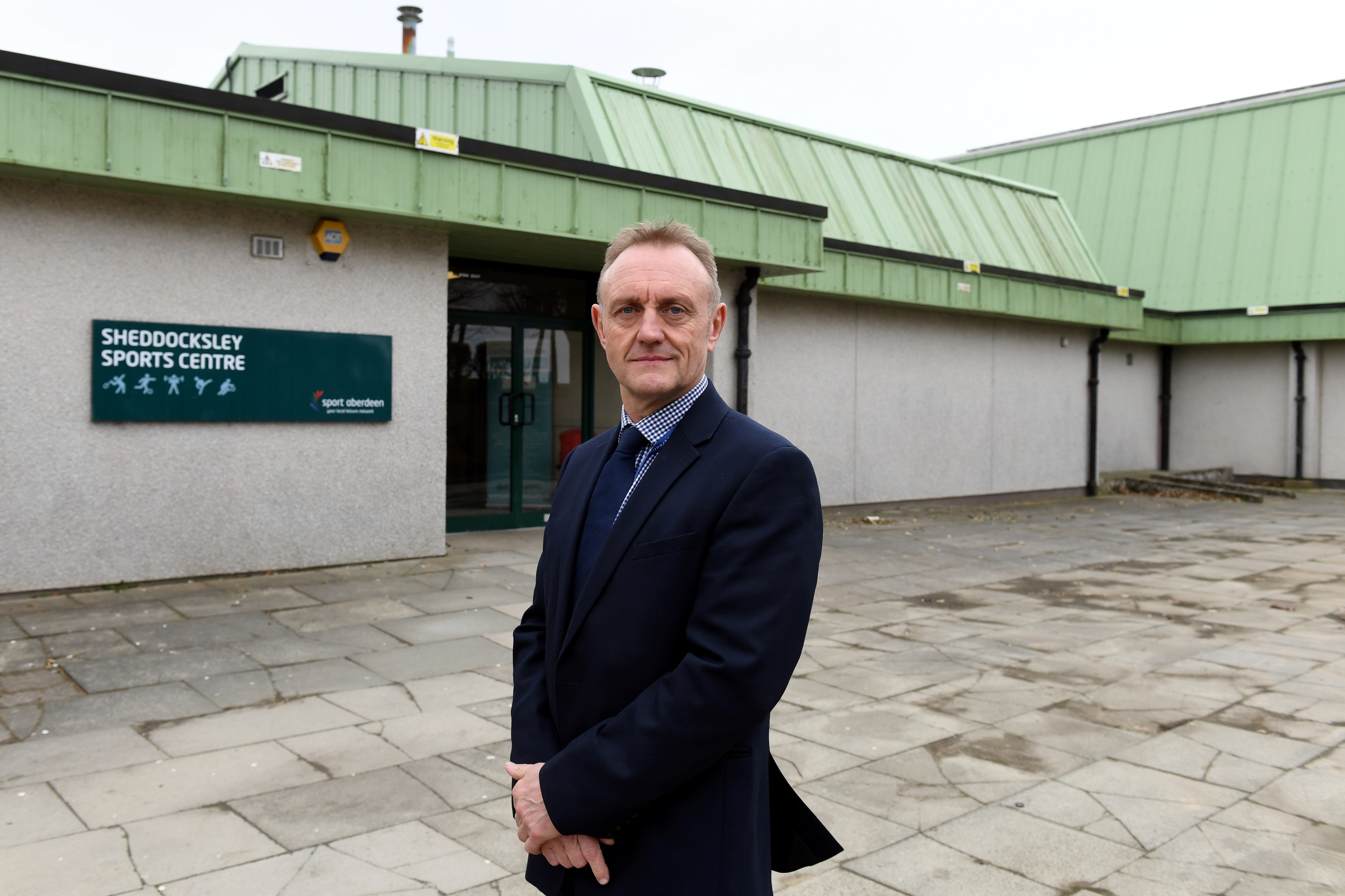 Sport Aberdeen have announced a £250,000 refurbishment of the Sheddocksly Sports Centre.   
Pictured at the sports centre, Keith Gerrard, Director of Operations and Asset Development.   
Picture by Kami Thomson.