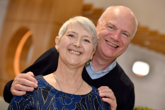 Dr Margaret Crighton with her husband Brian