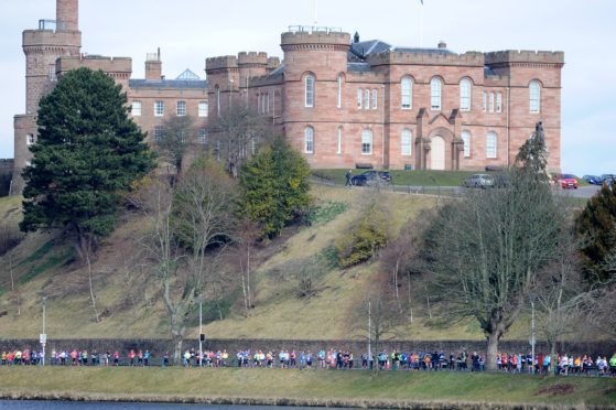 Inverness Castle along the River Ness.