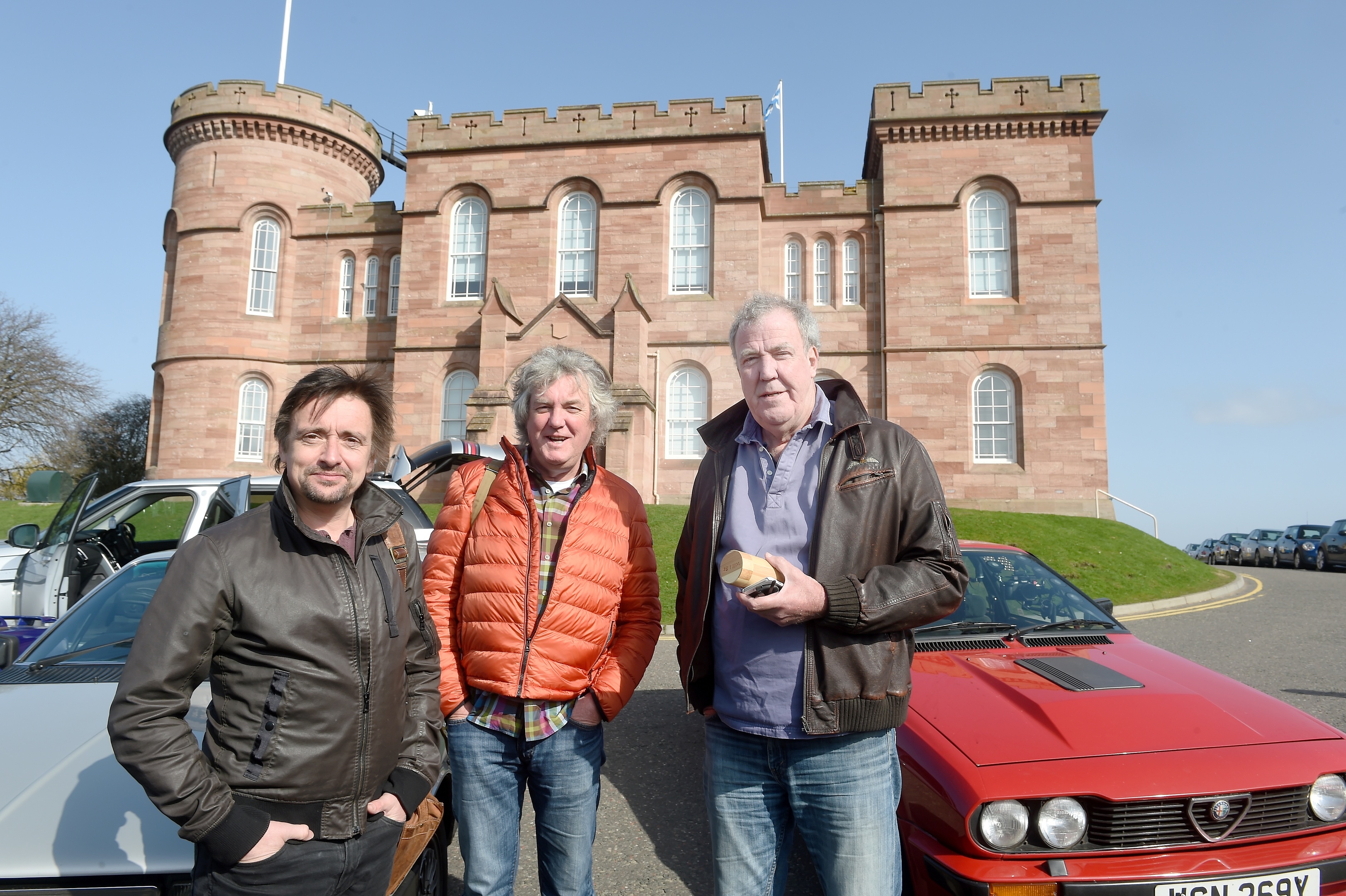 'The Grand Tour' with Richard Hammond, James May and Jeremy Clarkson finished their North Coast 500 filming at Inverness Castle yesterday.