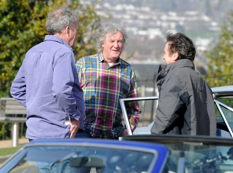 'The Grand Tour' with Richard Hammond, James May and Jeremy Clarkson finished their North Coast 500 filming at Inverness Castle yesterday morning.