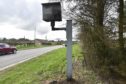 Vandals set fire to a speed camera on the A90 north of Rathen last April.