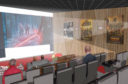 Artist impressions of a mini cinema, that may be built in Cromarty.