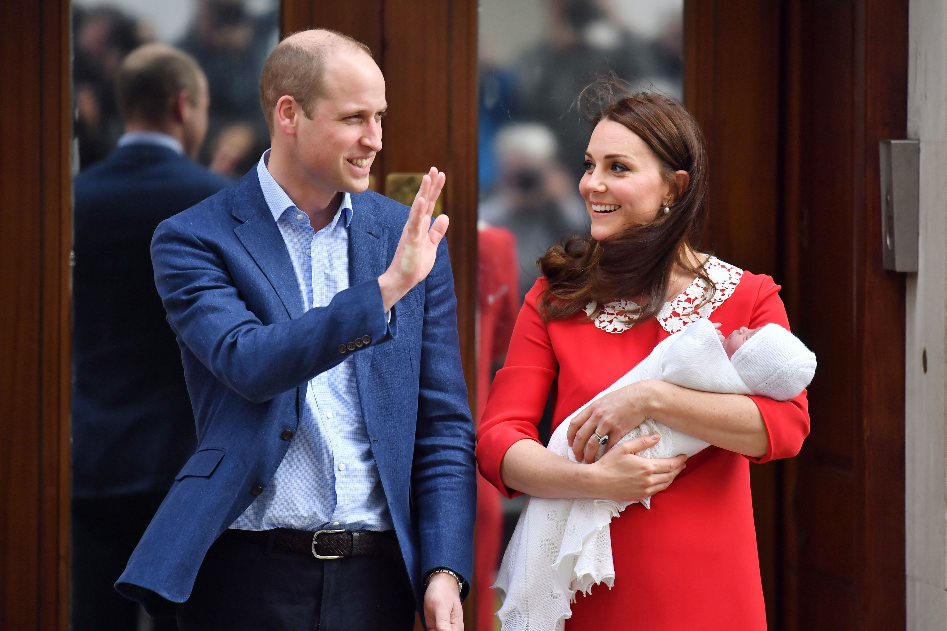 The Duke and Duchess of Cambridge and their newborn son outside the Lindo Wing at St Mary's Hospital in Paddington