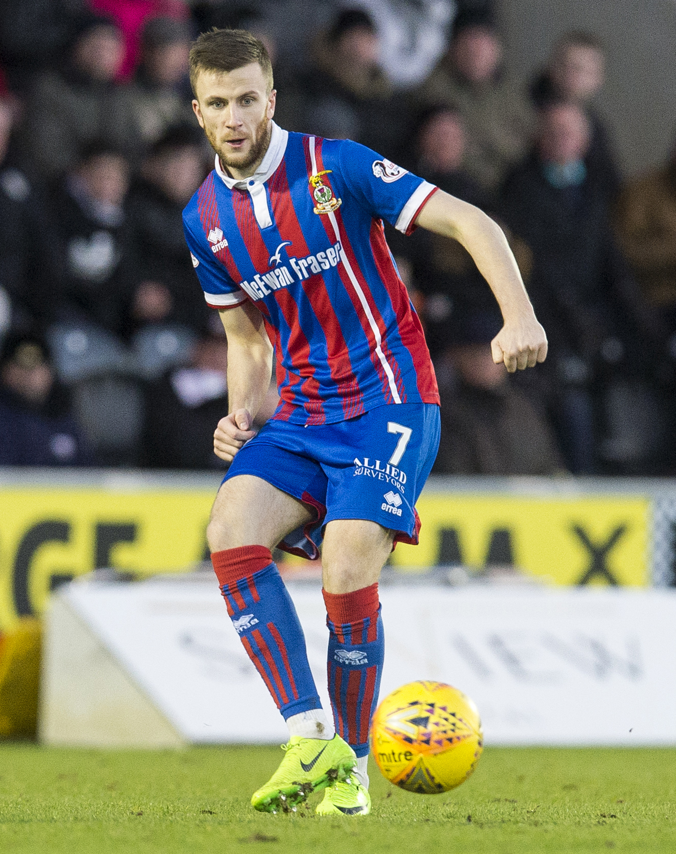 Liam Polworth missed a first-half penalty for Caley Thistle.