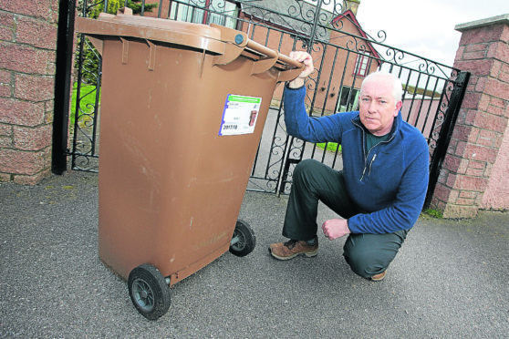 Jack Shepherd of Dingwall is angry that the council increased the prices for the brown bin collection in the area.