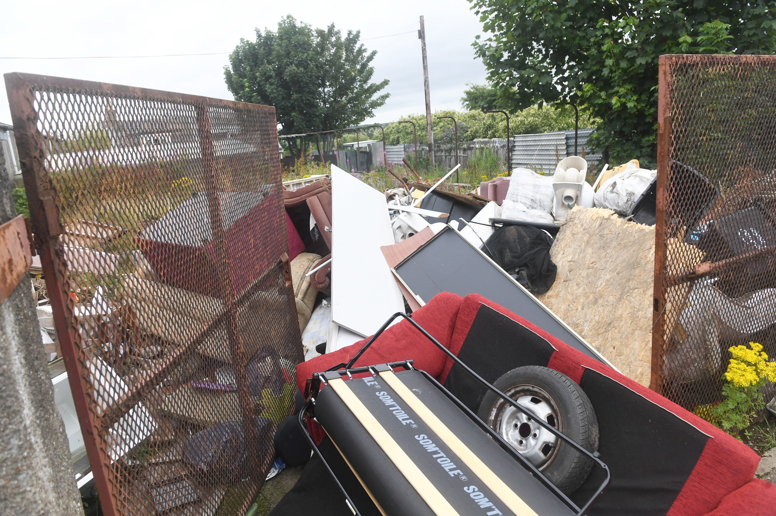Fly tipping on Don Street, Tillydrone.
Picture by Chris Sumner.