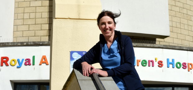 Allergy nurse consultant, Lorraine Clark, at Children's Hospital, ARI, Aberdeen. 
Picture by Jim Irvine