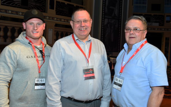 From left: Daniel Stewart, Les Forman and Alistair Murray.